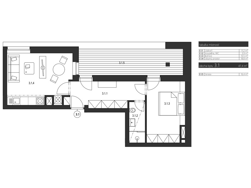 Apartmán SkiResort ČERNÁ HORA, PEC, areál Černý Důl, Krkonoše